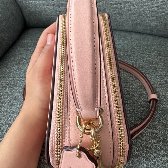 Coach Pink Leather Cosmetic Graphic Top-Handle Crossbody - Picture 4 of 8